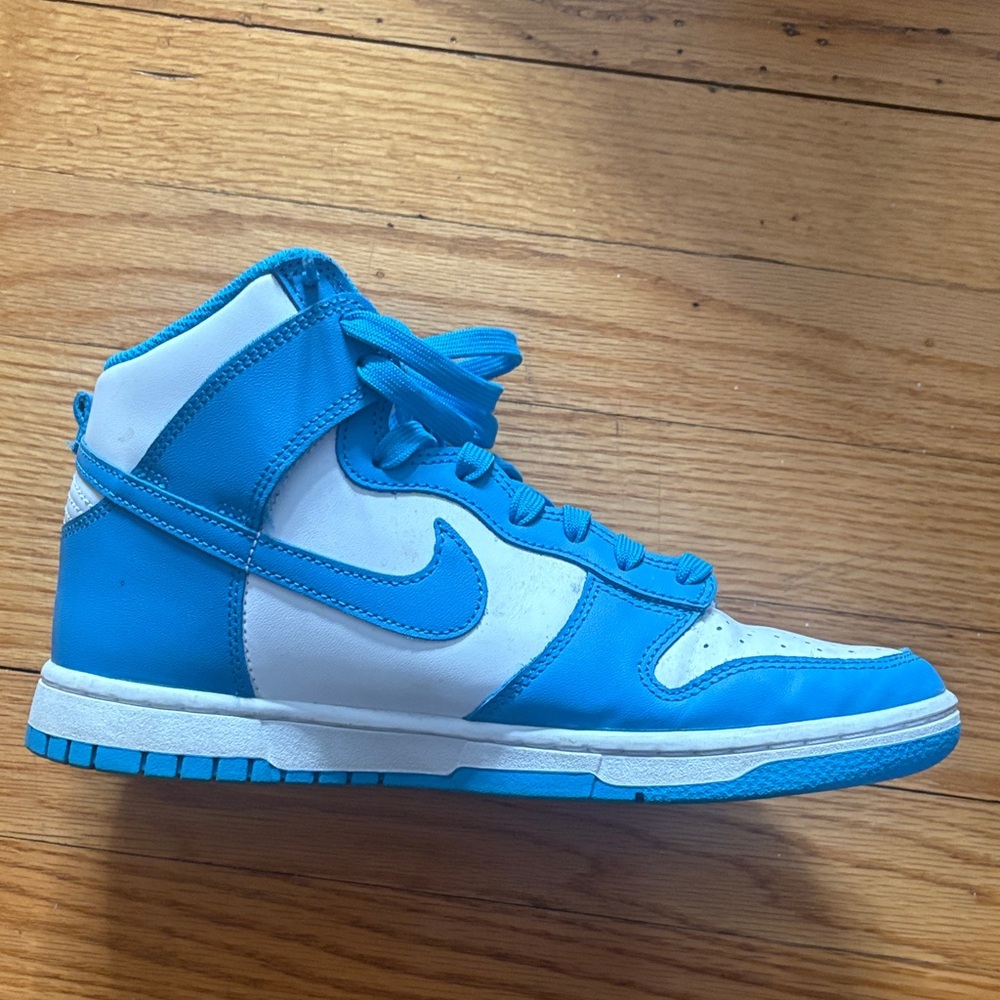 Nike Laser Blue High Top Dunks - Picture 4 of 5